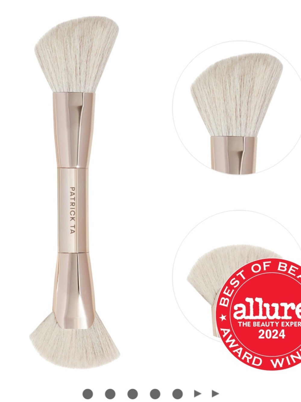 Patrick Ta Contour 1 Double-Ended Angled Face Brush